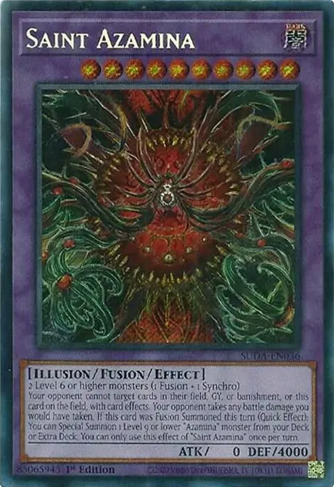 Saint Azamina SUDA-EN036 Yu-Gi-Oh card from Supreme Darkness