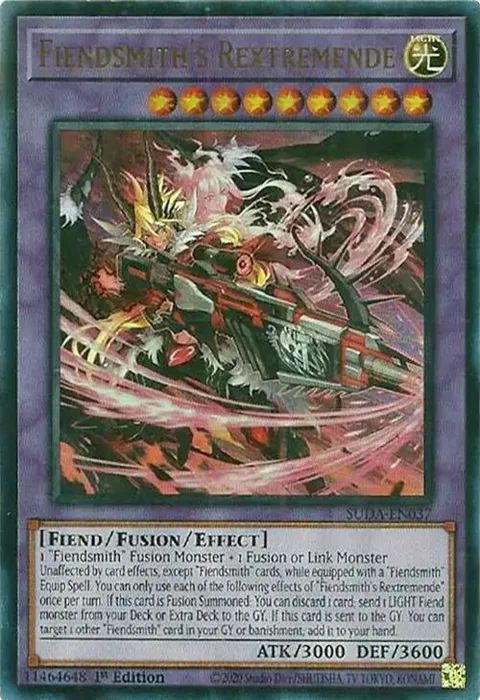 Fiendsmith's Rextremende SUDA-EN037 Yu-Gi-Oh card from Supreme Darkness