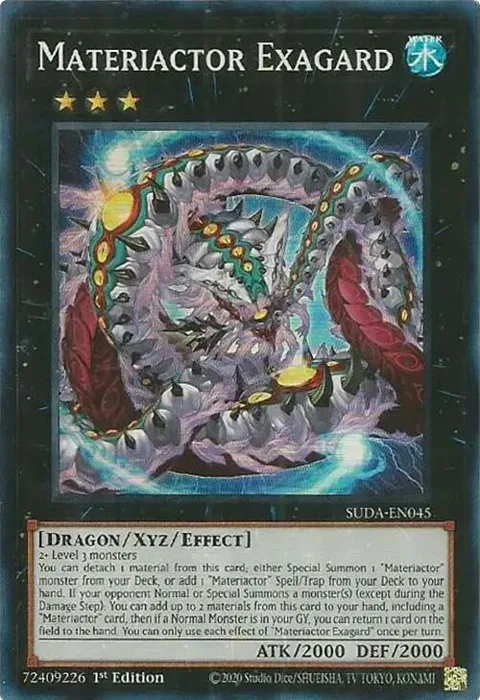 Materiactor Exagard SUDA-EN045 Yu-Gi-Oh card from Supreme Darkness