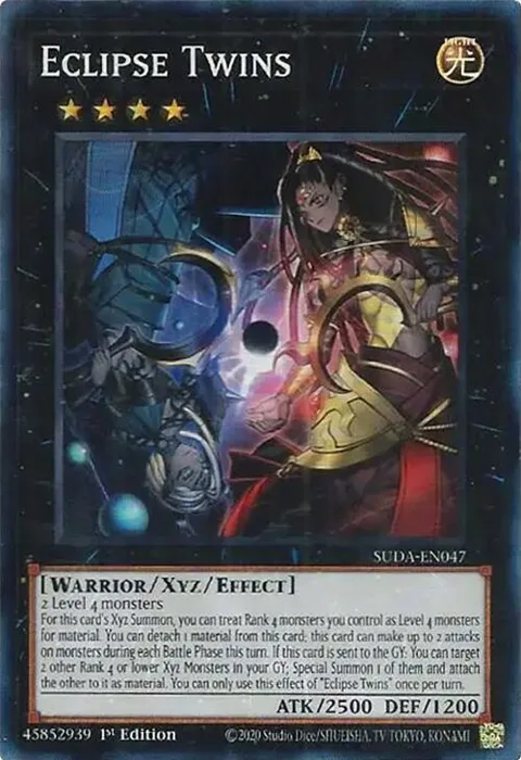 Eclipse Twins SUDA-EN047 Yu-Gi-Oh card from Supreme Darkness