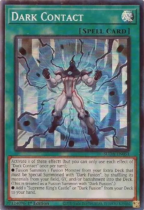 Dark Contact SUDA-EN051 Yu-Gi-Oh card from Supreme Darkness