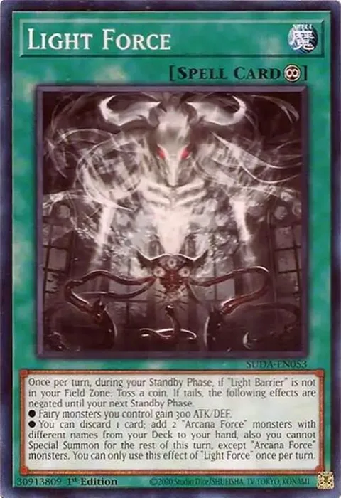 Light Force SUDA-EN053 Yu-Gi-Oh card from Supreme Darkness