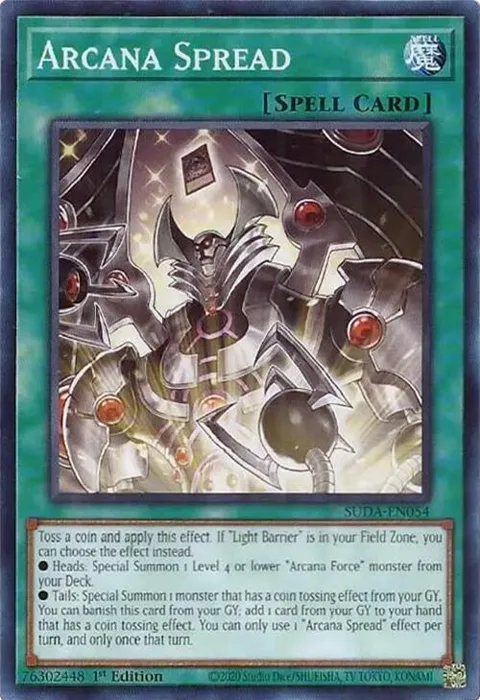Arcana Spread SUDA-EN054 Yu-Gi-Oh card from Supreme Darkness