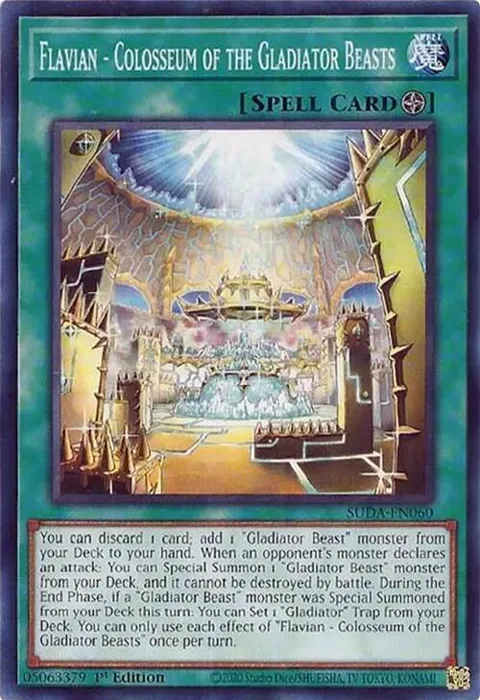 Flavian - Colosseum of the Gladiator Beasts SUDA-EN060 Yu-Gi-Oh card from Supreme Darkness