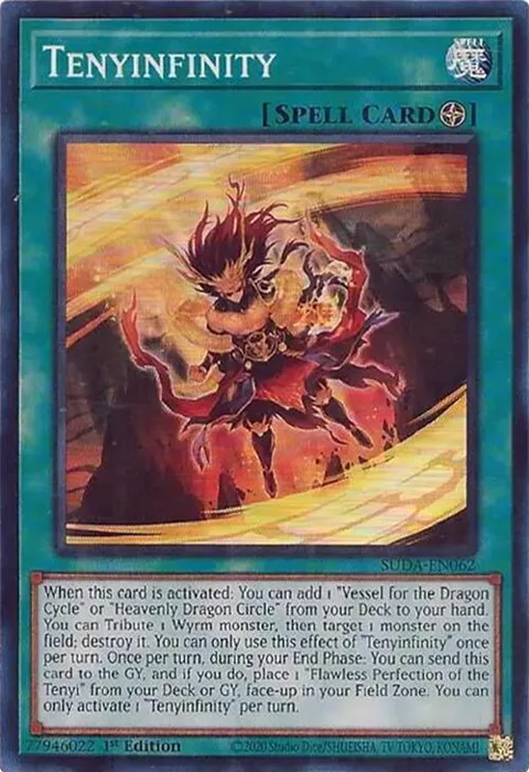Tenyinfinity SUDA-EN062 Yu-Gi-Oh card from Supreme Darkness