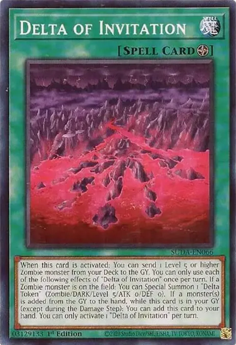Delta of Invitation SUDA-EN066 Yu-Gi-Oh card from Supreme Darkness