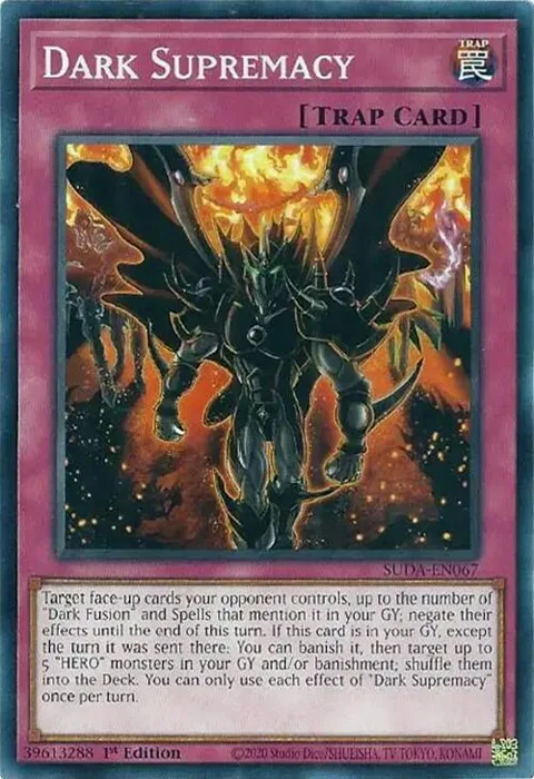 Dark Supremacy SUDA-EN067 Yu-Gi-Oh card from Supreme Darkness