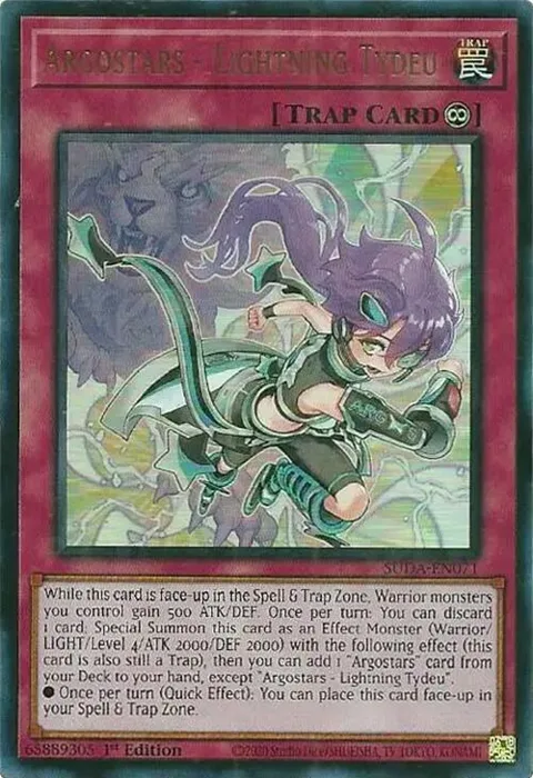 Argostars - Lightning Tydeu SUDA-EN071 Yu-Gi-Oh card from Supreme Darkness