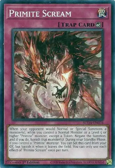 Primite Scream SUDA-EN076 Yu-Gi-Oh card from Supreme Darkness