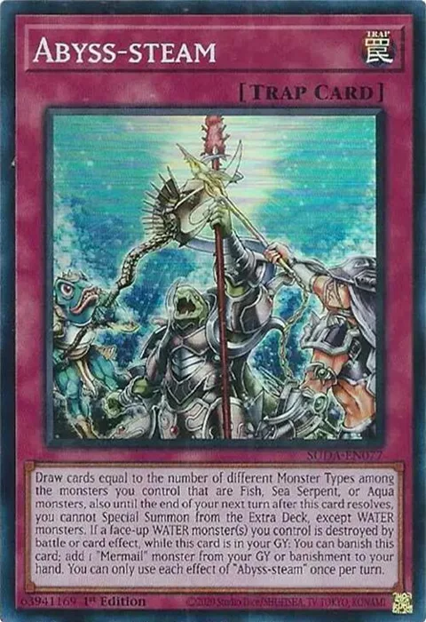 Abyss-steam SUDA-EN077 Yu-Gi-Oh card from Supreme Darkness