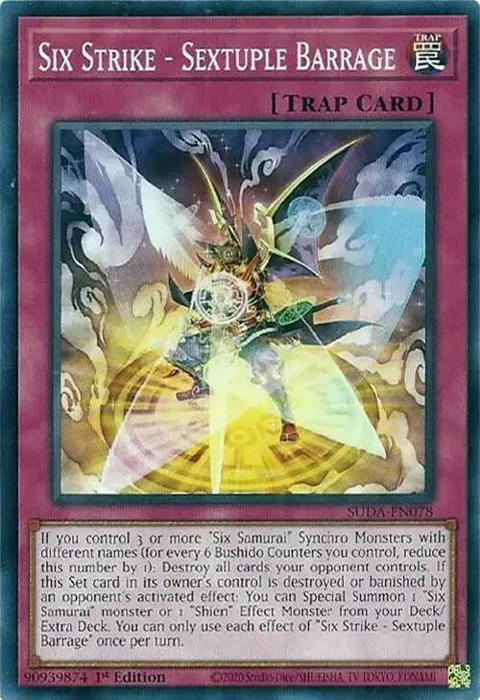 Six Strike - Sextuple Barrage SUDA-EN078 Yu-Gi-Oh card from Supreme Darkness