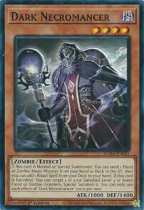 Dark Necromancer SUDA-EN081 Yu-Gi-Oh card from Supreme Darkness