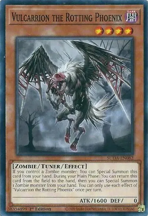 Vulcarrion the Rotting Phoenix SUDA-EN082 Yu-Gi-Oh card from Supreme Darkness