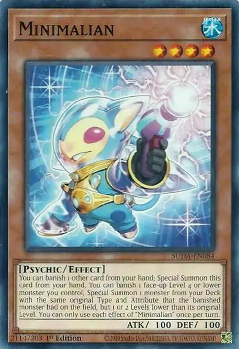 Minimalian SUDA-EN084 Yu-Gi-Oh card from Supreme Darkness