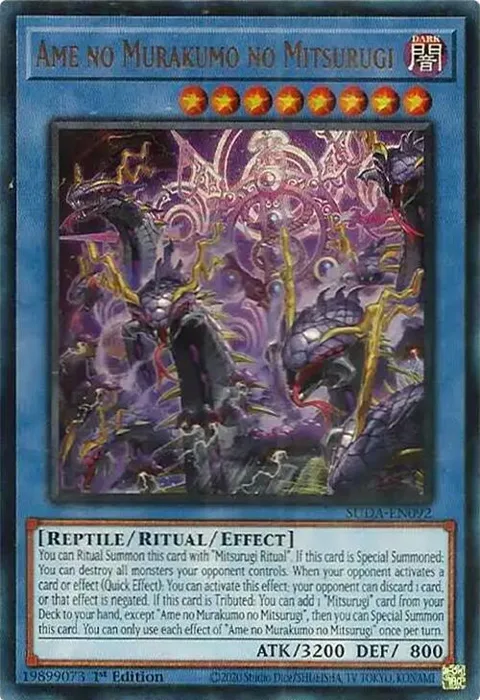Ame no Murakumo no Mitsurugi SUDA-EN092 Yu-Gi-Oh card from Supreme Darkness