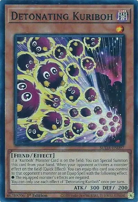 Detonating Kuriboh SUDA-EN097 Yu-Gi-Oh card from Supreme Darkness