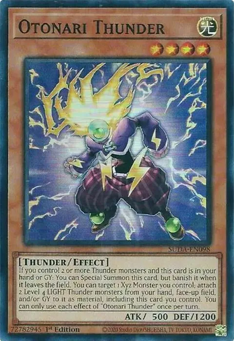 Otonari Thunder SUDA-EN098 Yu-Gi-Oh card from Supreme Darkness