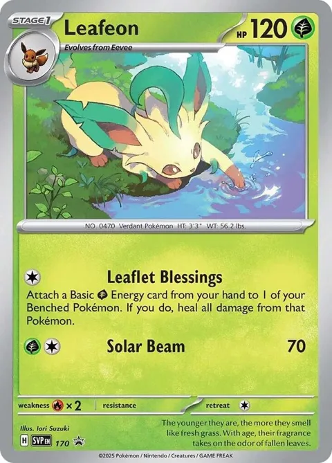 Leafeon - 170 Cosmos Holo #170 Holofoil Pokémon card from Scarlet & Violet Promo Cards