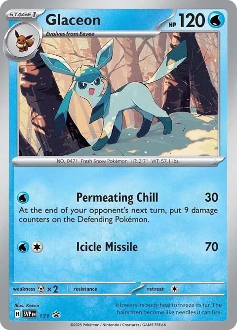 Glaceon - 171 Cosmos Holo #171 Holofoil Pokémon card from Scarlet & Violet Promo Cards