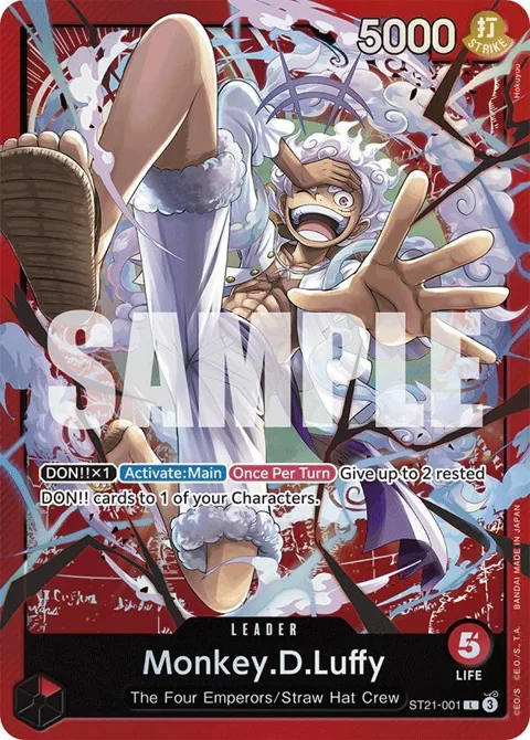 Monkey.D.Luffy ST21-001 ST21 One Piece card from Starter Deck EX: Gear 5