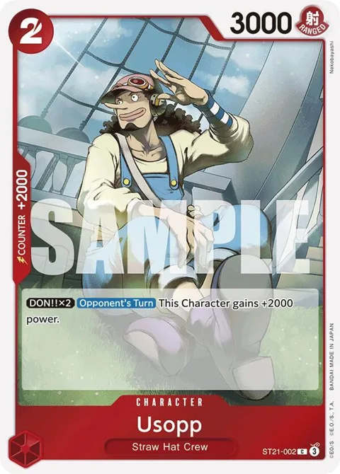 Usopp ST21-002 One Piece card from Starter Deck EX: Gear 5