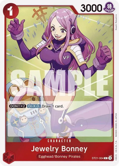 Jewelry Bonney ST21-004 One Piece card from Starter Deck EX: Gear 5