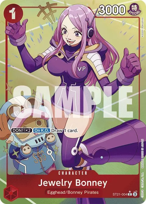 Jewelry Bonney Alt Art ST21-004 One Piece card from Starter Deck EX: Gear 5