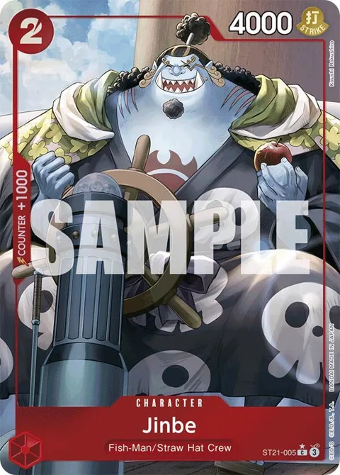 Jinbe Alt Art ST21-005 One Piece card from Starter Deck EX: Gear 5