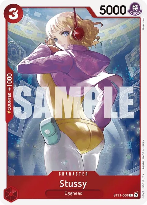 Stussy ST21-006 One Piece card from Starter Deck EX: Gear 5