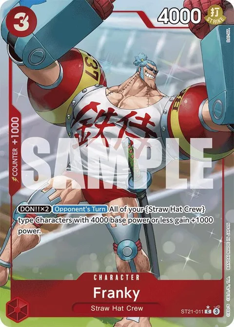 Franky Alt Art ST21-011 One Piece card from Starter Deck EX: Gear 5