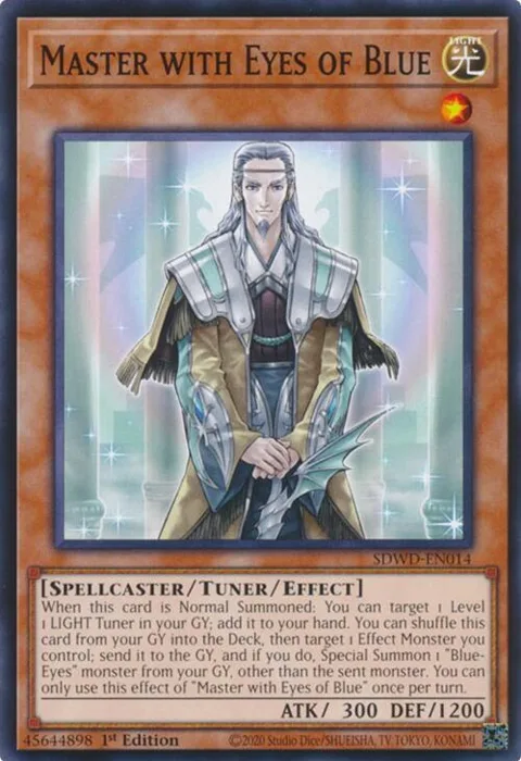 Master with Eyes of Blue SDWD-EN014 Yu-Gi-Oh card from Structure Deck: Blue-Eyes White Destiny