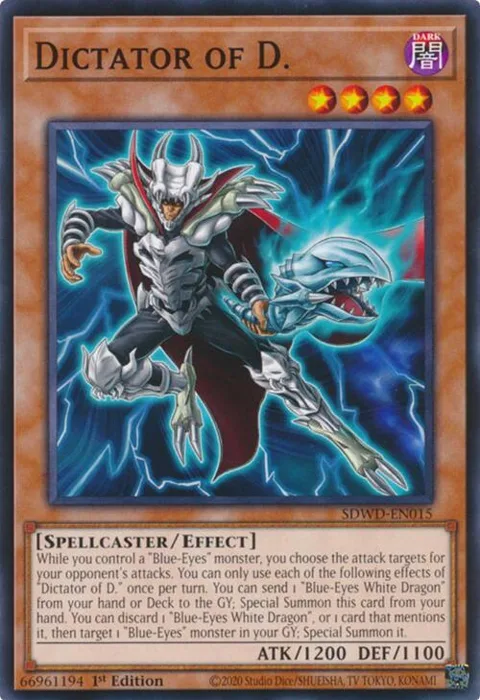 Dictator of D. SDWD-EN015 Yu-Gi-Oh card from Structure Deck: Blue-Eyes White Destiny