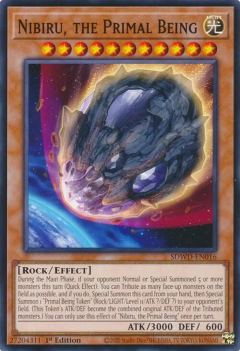 Nibiru, the Primal Being SDWD-EN016 Yu-Gi-Oh card from Structure Deck: Blue-Eyes White Destiny