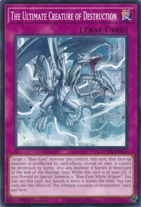 The Ultimate Creature of Destruction SDWD-EN029 Yu-Gi-Oh card from Structure Deck: Blue-Eyes White Destiny