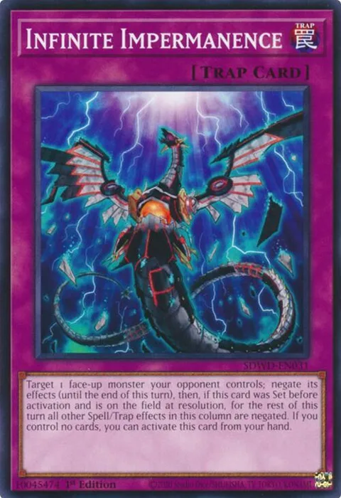 Infinite Impermanence SDWD-EN031 Unlimited Yu-Gi-Oh card from Structure Deck: Blue-Eyes White Destiny