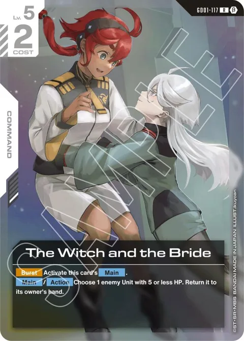 The Witch and the Bride GD01-117 GD01_b Gundam card from Edition Beta