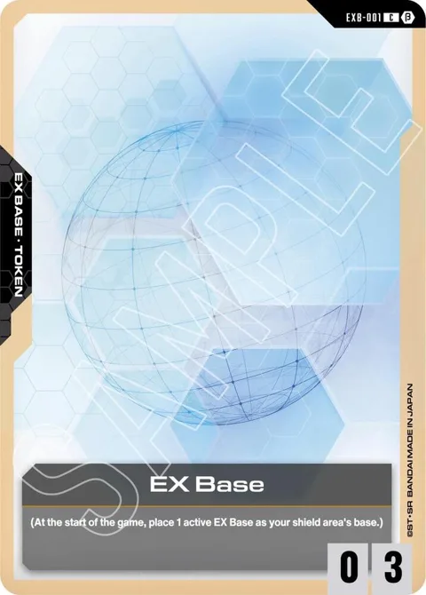 EX Base EXB-001 GD01_b Gundam card from Edition Beta