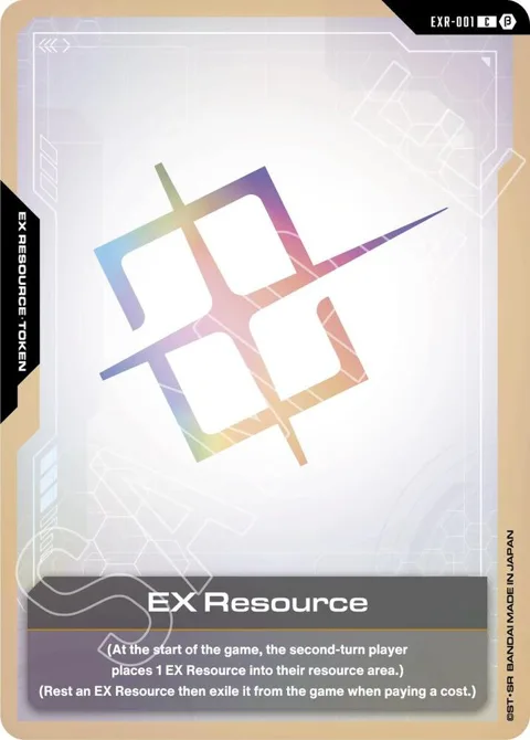 EX Resource EXR-001 GD01_b Gundam card from Edition Beta