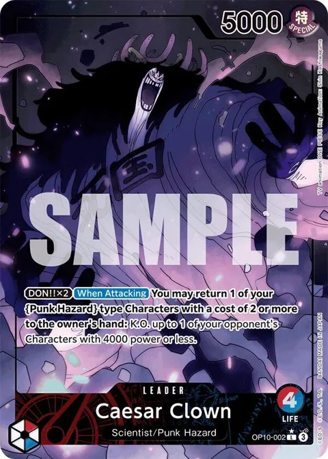 Caesar Clown Alt Art OP10-002 One Piece card from Royal Blood