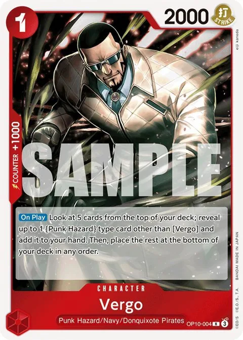 Vergo OP10-004 One Piece card from Royal Blood