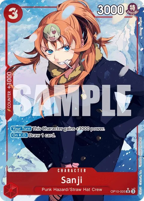 Sanji Alt Art OP10-005 One Piece card from Royal Blood