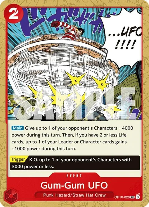 Gum-Gum UFO OP10-020 OP10 One Piece card from Royal Blood