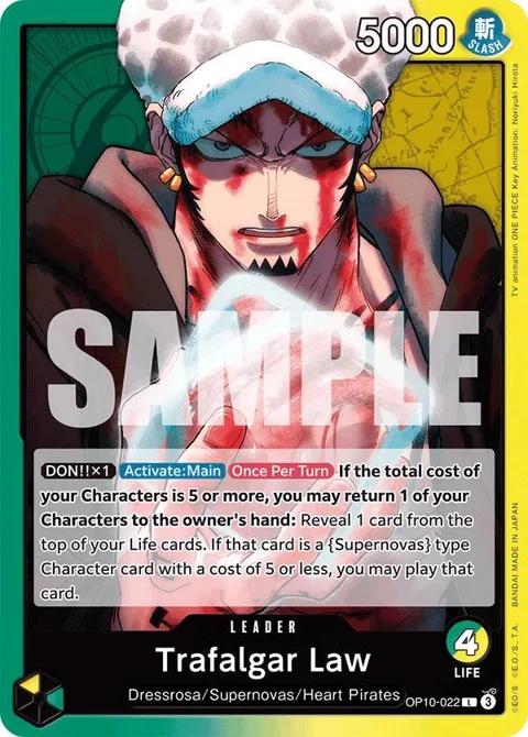 Trafalgar Law OP10-022 One Piece card from Royal Blood