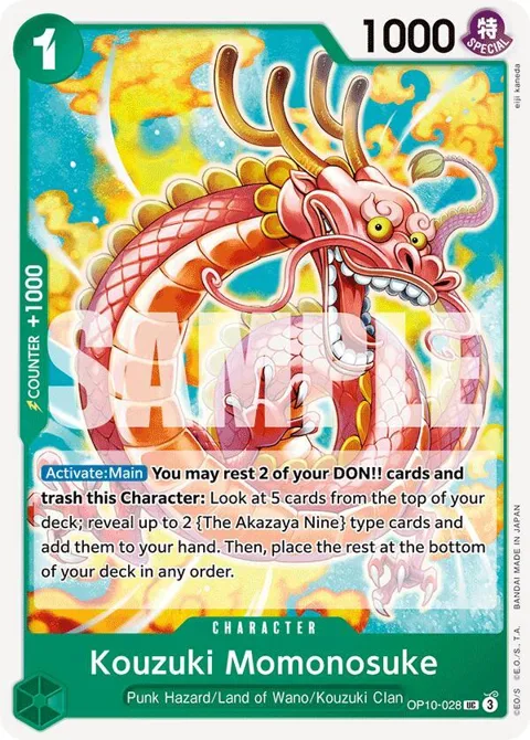 Kouzuki Momonosuke OP10-028 One Piece card from Royal Blood