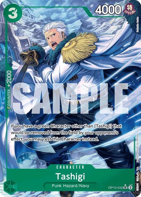 Tashigi Alt Art OP10-032 One Piece card from Royal Blood