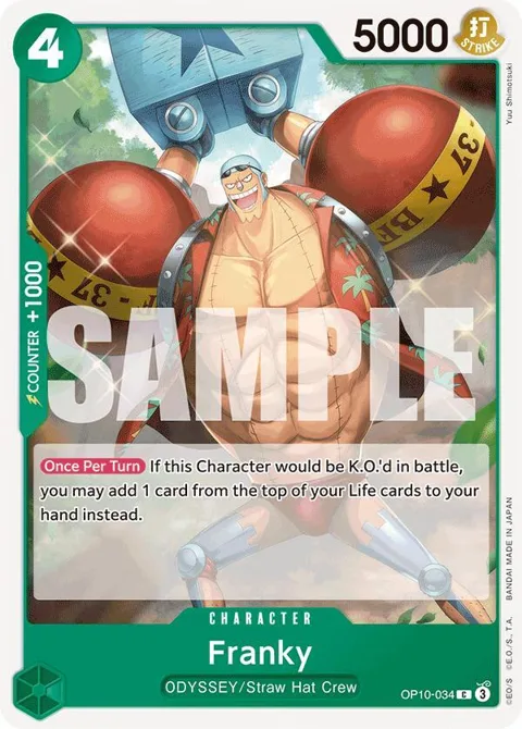 Franky OP10-034 One Piece card from Royal Blood