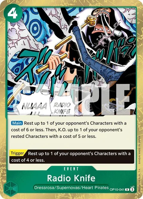 Radio Knife OP10-041 One Piece card from Royal Blood