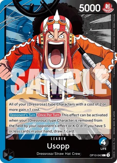 Usopp OP10-042 One Piece card from Royal Blood
