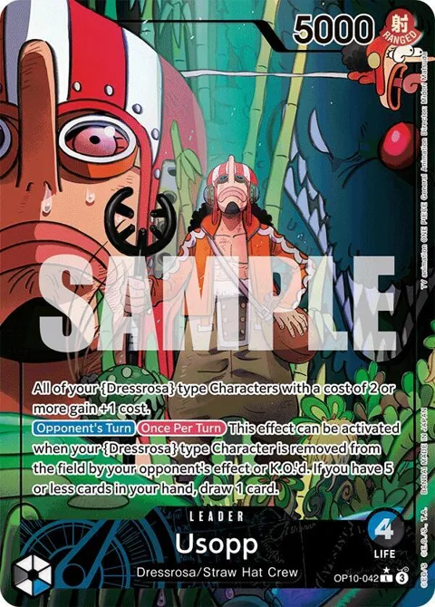 Usopp Alt Art OP10-042 One Piece card from Royal Blood