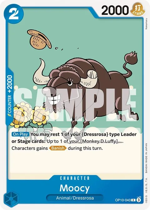 Moocy OP10-043 One Piece card from Royal Blood